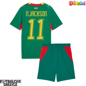 Senegal Nicolas Jackson #11 Dětské Venkovní dres komplet MS 2026 Krátký Rukáv (+ trenýrky)